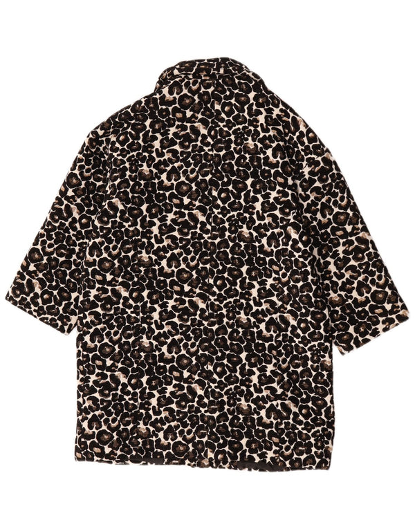 Topshop Γυναικείο Πανωφόρι UK 8 Small Black Animal Print Βαμβακερό