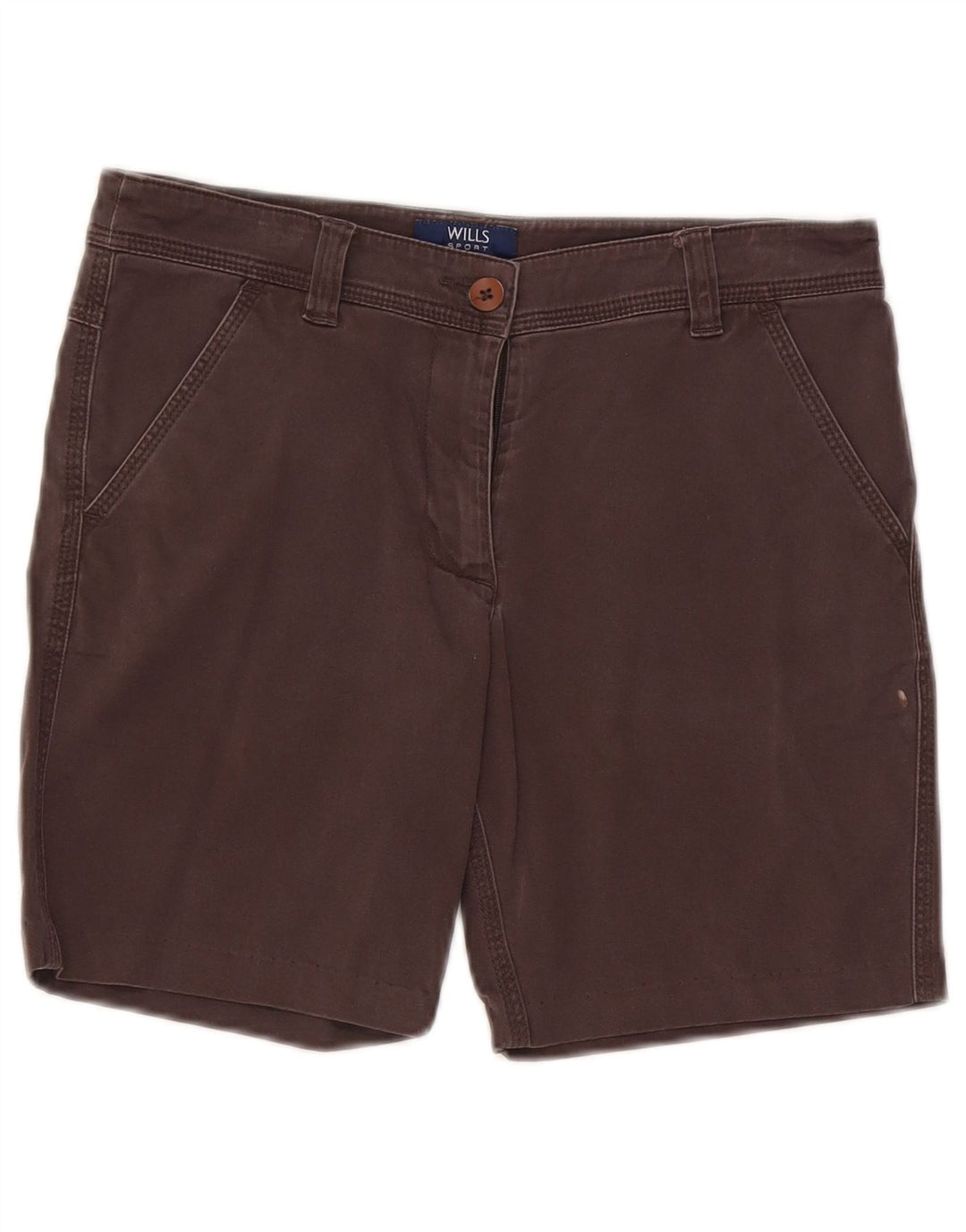 Vintage γυναικείο σορτς chino W28 μεσαίο γκρι βαμβακερό