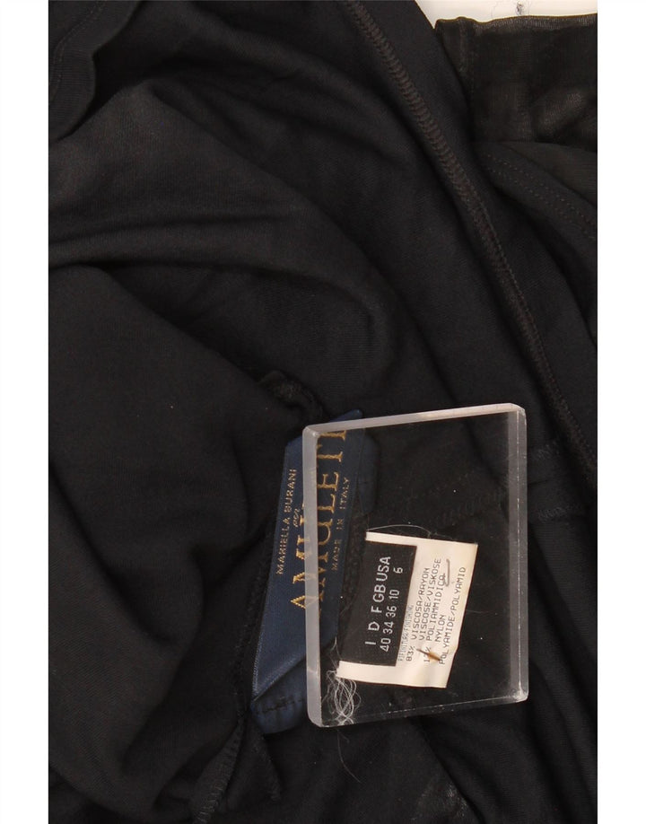 Γυναικείο αμάνικο φόρεμα AMULETI UK 10 Small Black Viscose