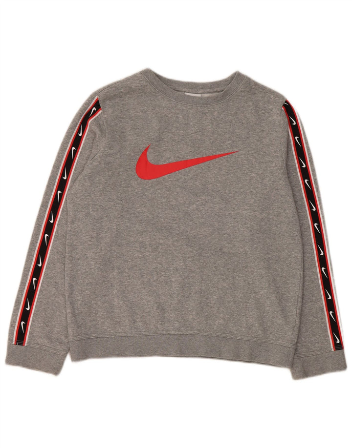 Γραφικό φούτερ Nike Boys Jumper 12-13 ετών Μεγάλο γκρι χρώμα