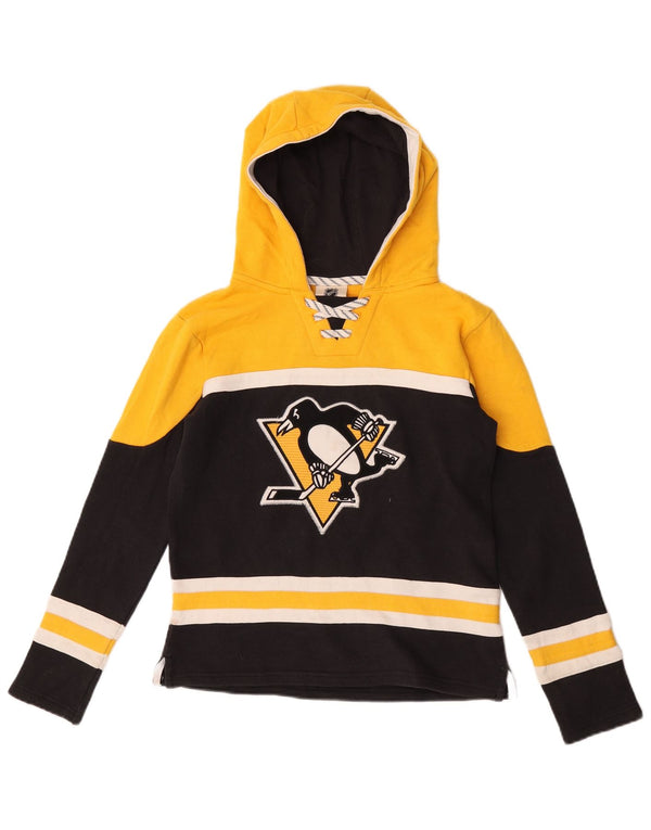 NHL Boys Pittsburgh Penguins Hoodie Jumper 10-11 ετών Medium Black