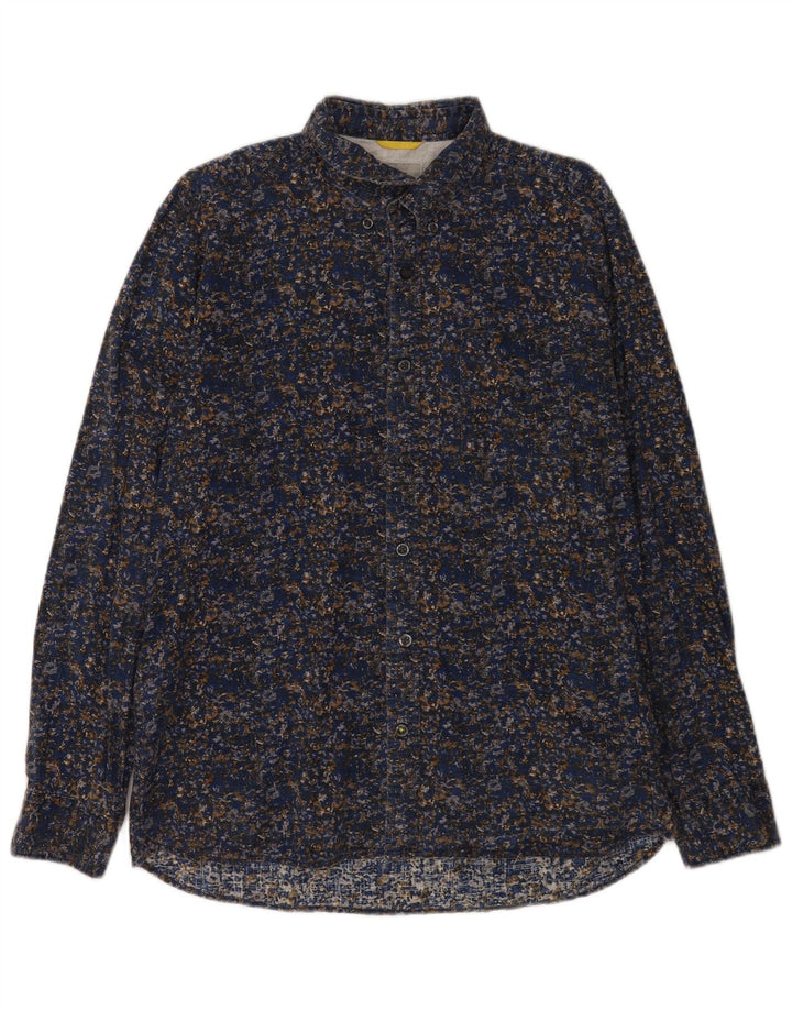 Ανδρικό πουκάμισο Camel Active Μεγάλο Navy Blue Floral Βαμβακερό