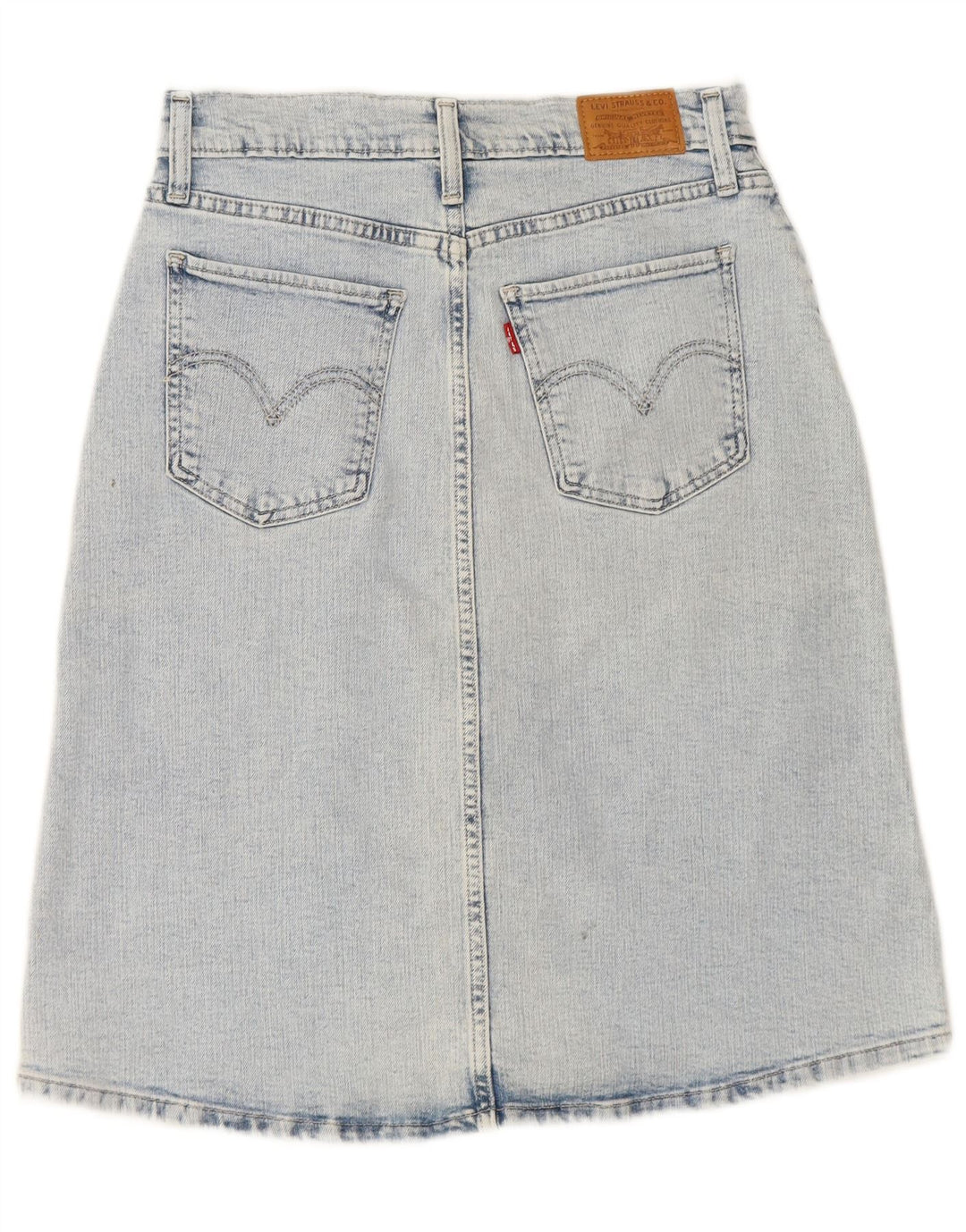 LEVI'S Womens Denim Skirt W26 Small  Blue Cotton