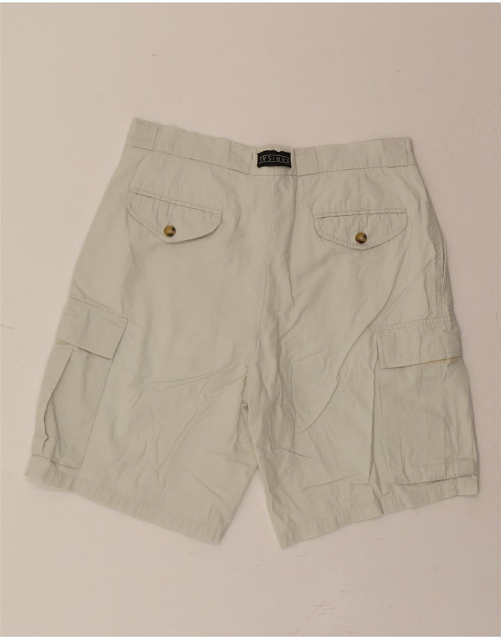 BARISAL Mens Cargo Shorts IT 50 Large W34  Off White Cotton Vintage Barisal and Second-Hand Barisal from Messina Hembry 