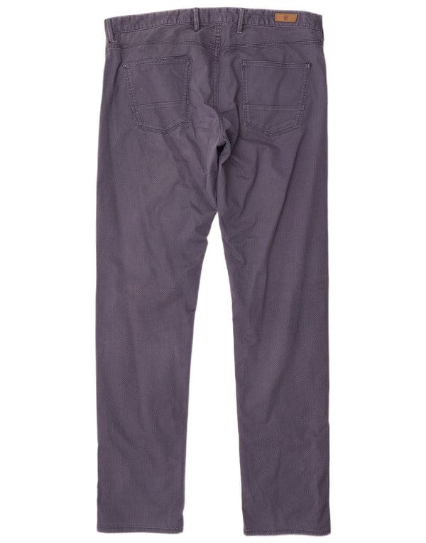 MASSIMO DUTTI Ανδρικό παντελόνι casual EU 44 Large W34 L33 Navy Blue Spotted