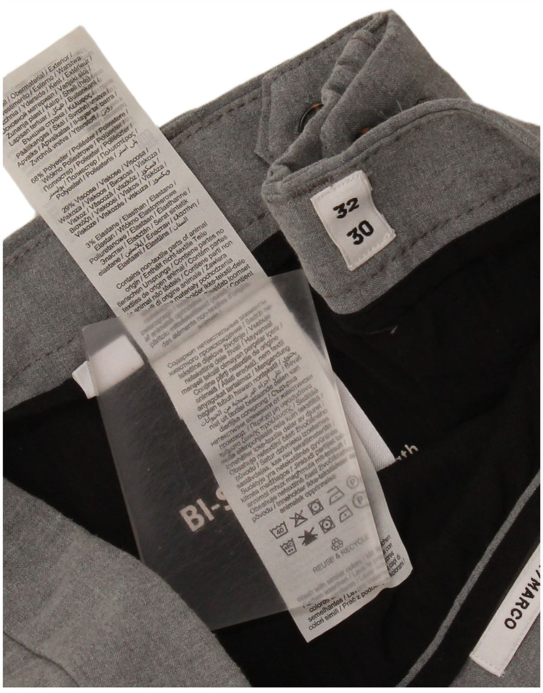 Jack & Jones Ανδρικό παντελόνι Chino Marco Slim Fit W32 L30 Grey Polyester