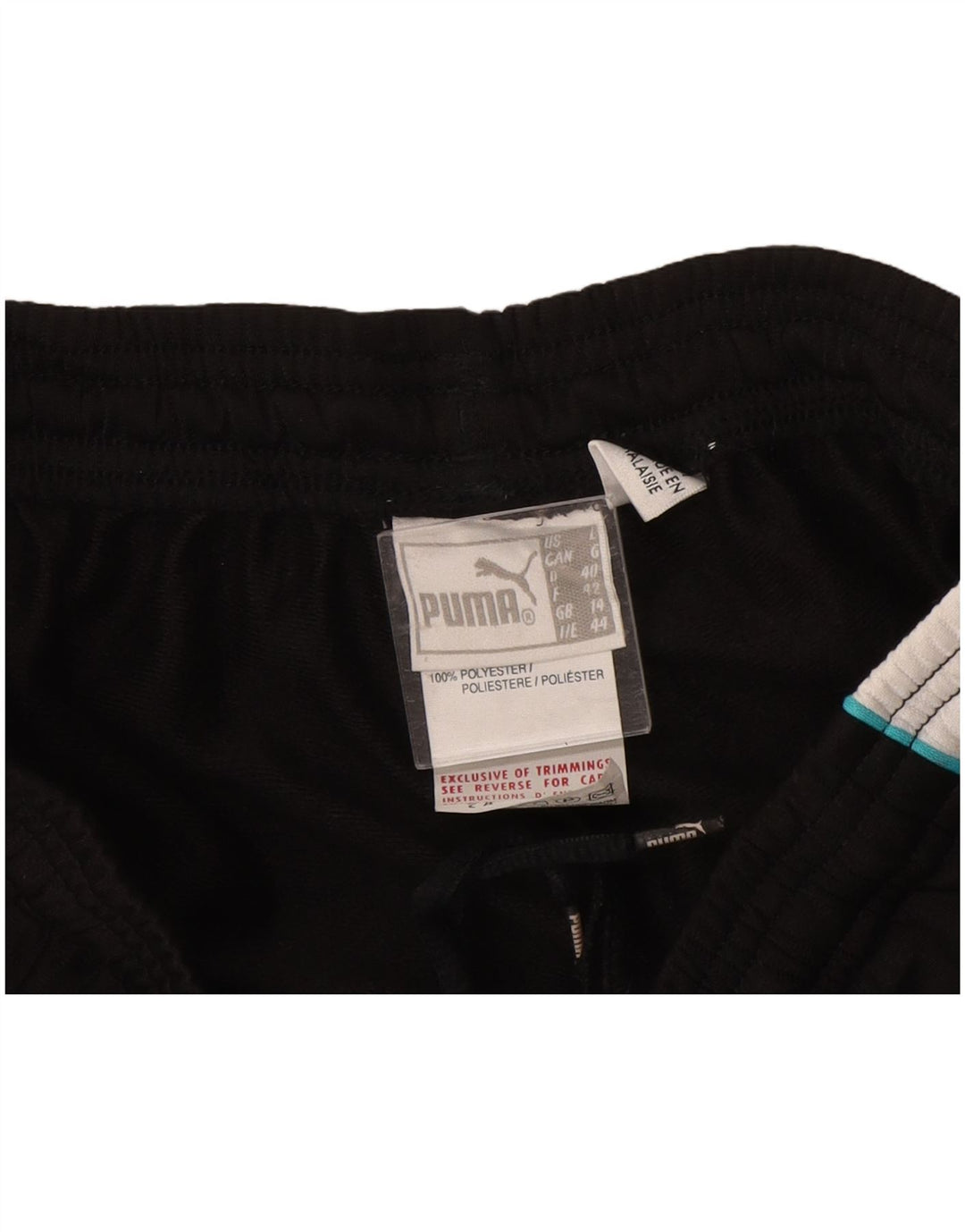 Γυναικεία φόρμα PUMA Παντελόνι UK 14 Large Black Colorblock Πολυεστέρας