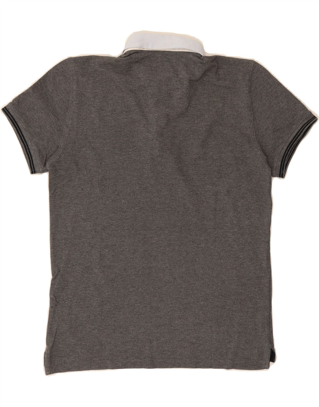 MASSIMO DUTTI Mens Casual Fit Polo Shirt Medium Grey Vintage Massimo Dutti and Second-Hand Massimo Dutti from Messina Hembry 