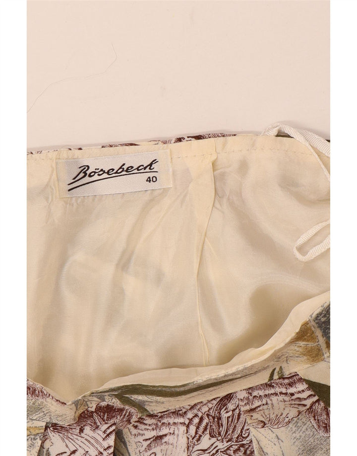 Vintage Γυναικεία Πλισέ Φούστα EU 40 Medium W30 Πολύχρωμη Floral