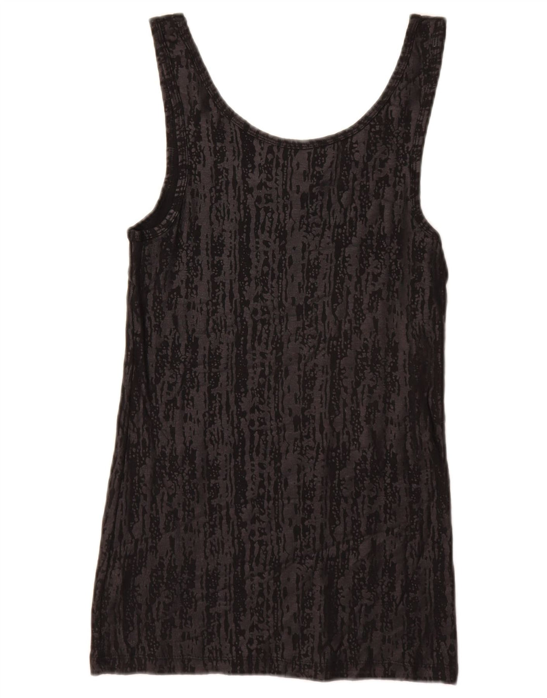 MOSSIMO Γυναικείο γιλέκο UK 12 μεσαίο μαύρο βαμβακερό ζωικό στάμπα