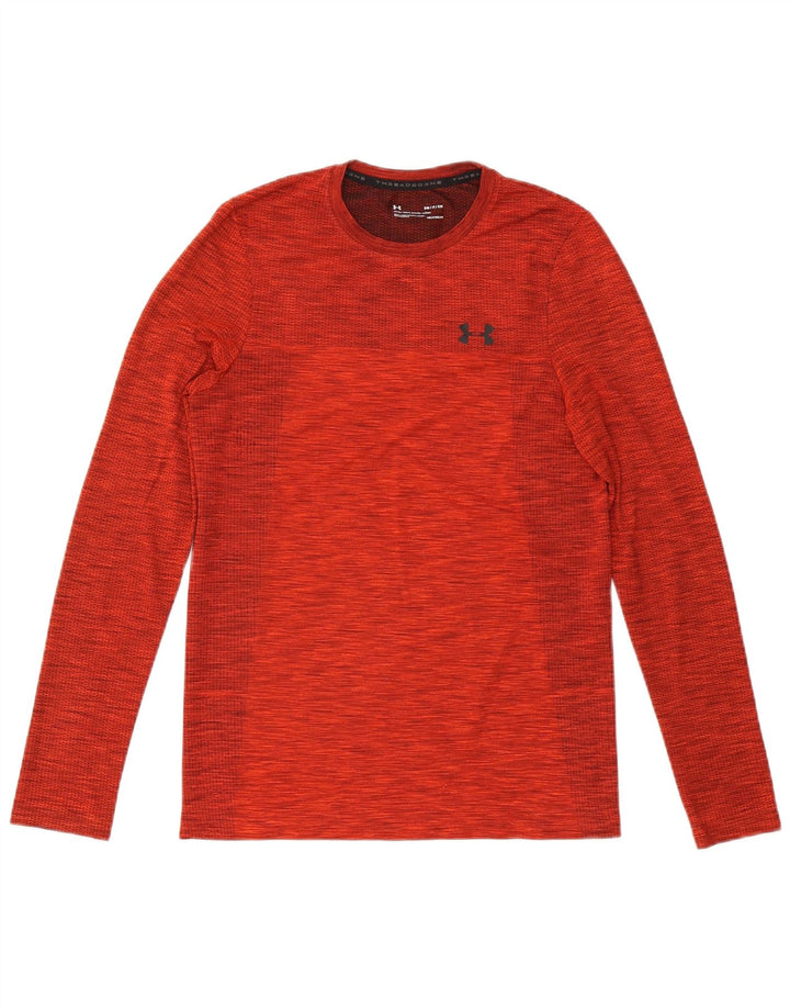 Under Armour Ανδρικό Heat Gear Top Μακρυμάνικο Μεσαίο Κόκκινο Flecked