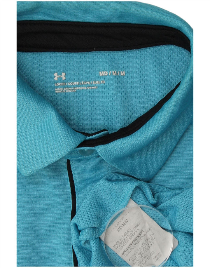 Ανδρικό μπλουζάκι πόλο UNDER Armour Loose Fit Medium Blue Polyester