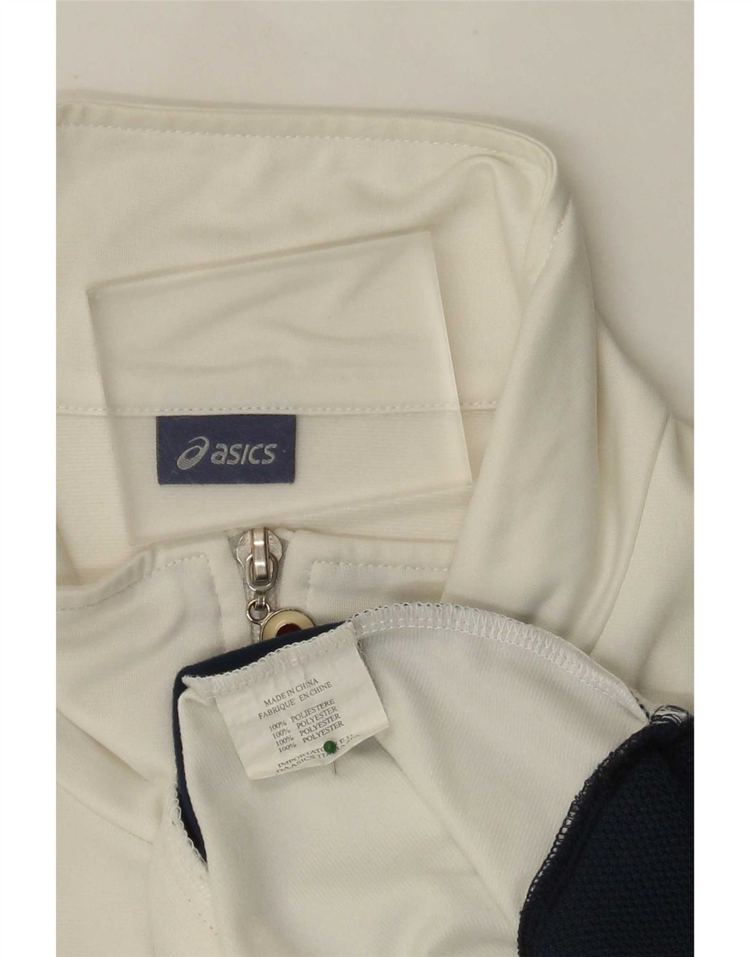 Ανδρική φόρμα Asics Top Jacket XL White Colourblock Polyester