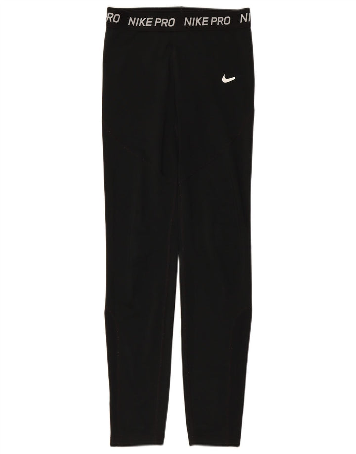 Γραφικό κολάν NIKE Girls Dri Fit 13-14 ετών XL μαύρο πολυεστέρα