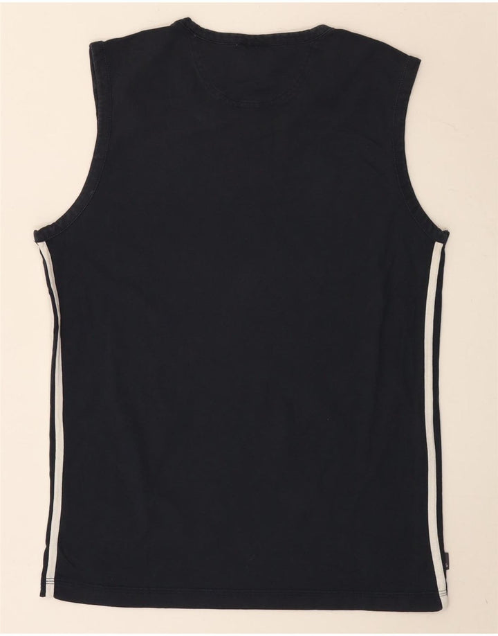 Ανδρικό T-Shirt Adidas Top Βαμβακερό μεσαίο Navy Blue