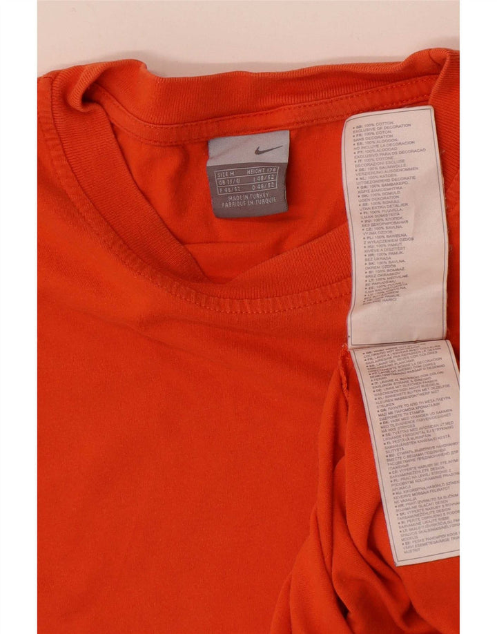 Ανδρικό T-Shirt Nike τοπ UK 39/41 μεσαίο πορτοκαλί βαμβακερό