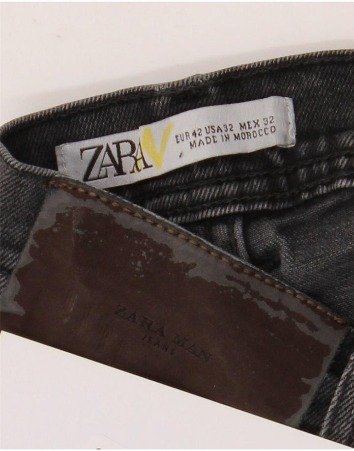 Zara Ανδρικό Slim Jeans W32 L30 Μαύρο