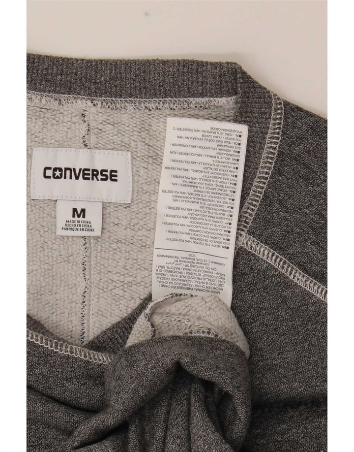 Ανδρικό γραφικό φούτερ Converse Jumper Μεσαίο γκρι βαμβακερό