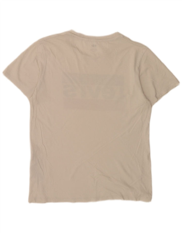 Ανδρικό γραφικό μπλουζάκι Levi's Top μεσαίο λευκό χρώμα, βαμβακερό
