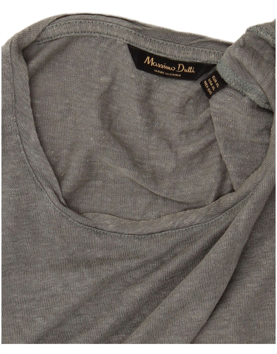 MASSIMO DUTTI Ανδρικό T-Shirt Top XL Γκρι