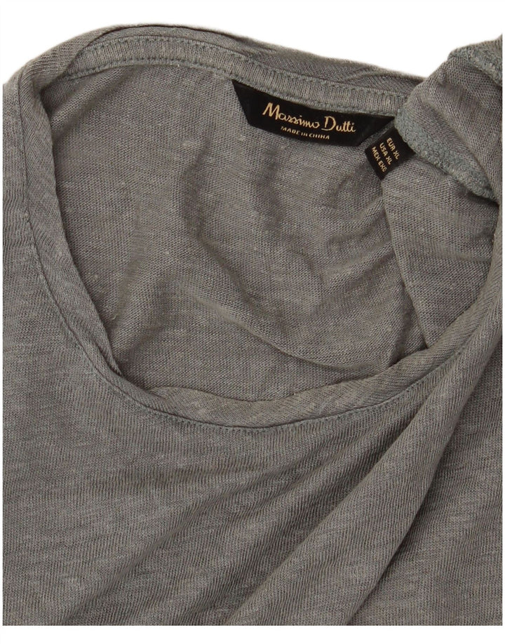 MASSIMO DUTTI Ανδρικό T-Shirt Top XL Γκρι