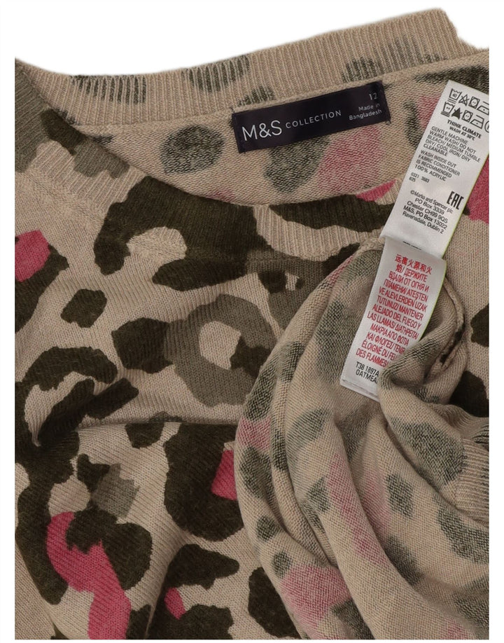 Marks & Spencer Γυναικείο πουλόβερ με λαιμόκαυστο UK 12 Medium Beige
