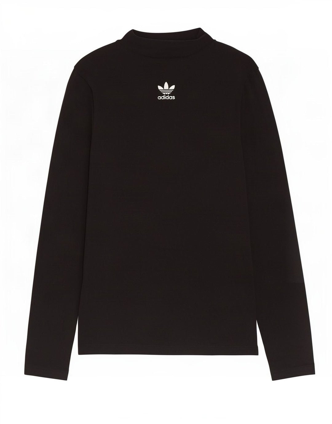 Adidas Γυναικείο τοπ μακρυμάνικο UK 12 μεσαίο μαύρο βαμβακερό