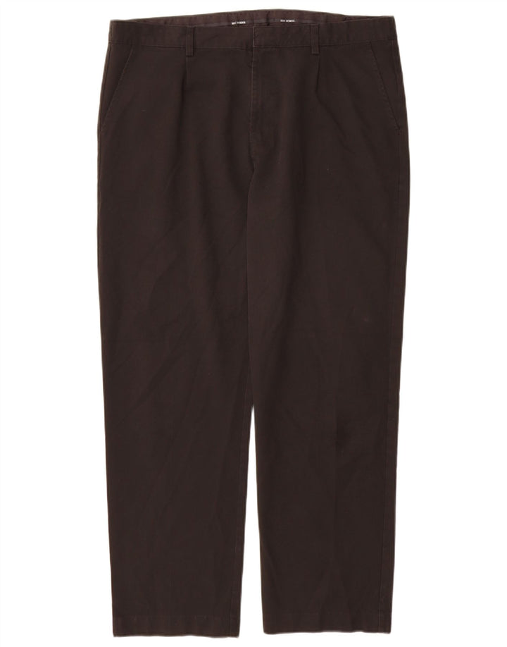 Marks & Spencer Ανδρικό ίσιο παντελόνι Chino W36 L29 Μαύρο πολυεστέρα
