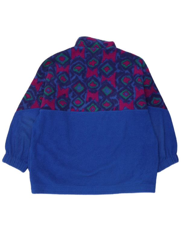 Fila Ανδρικό κουμπιά λαιμού Fleece Jumper IT 48 Medium Blue Geometric