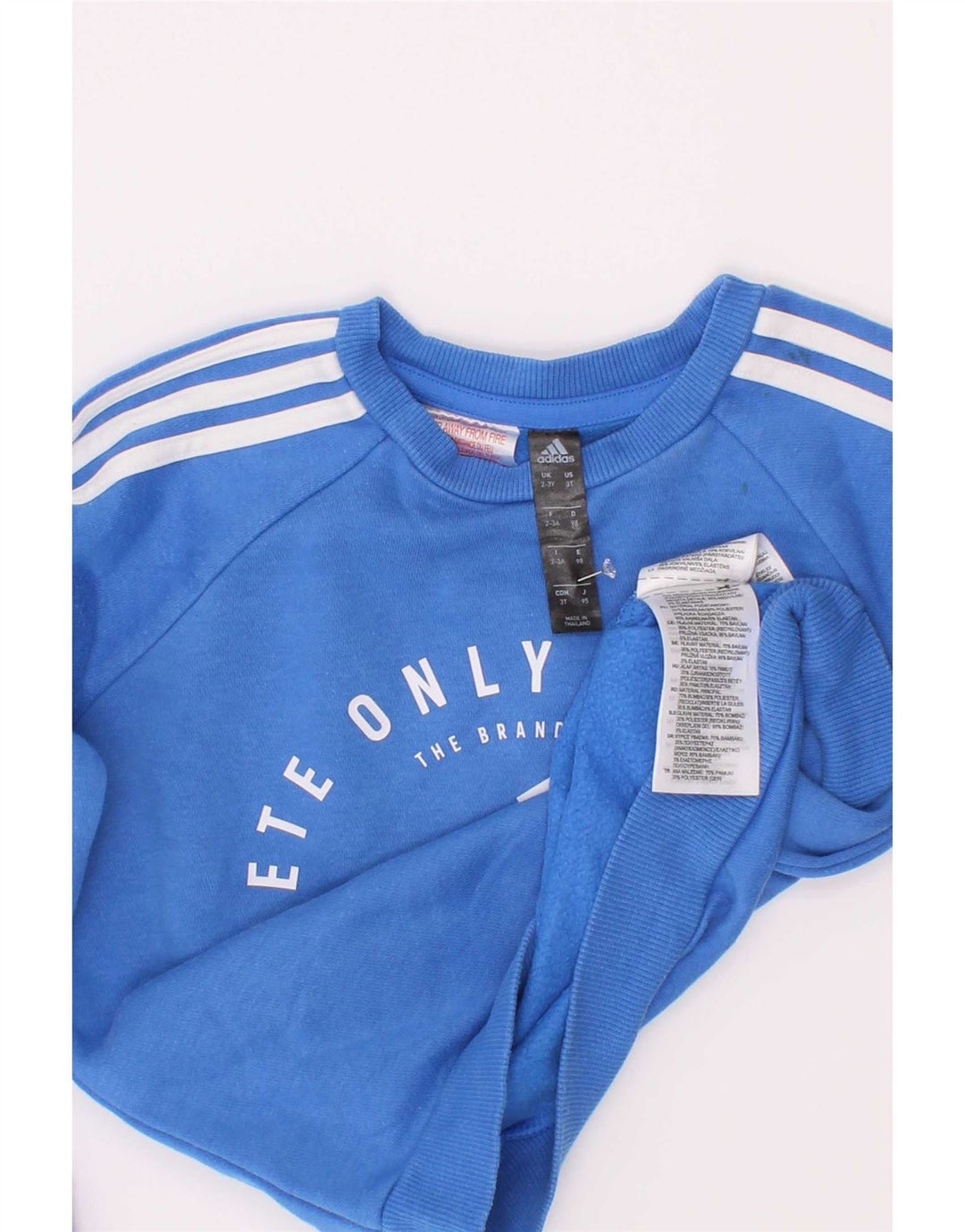Γραφικό Φούτερ Adidas Boys Jumper 2-3 ετών Μπλε βαμβακερό