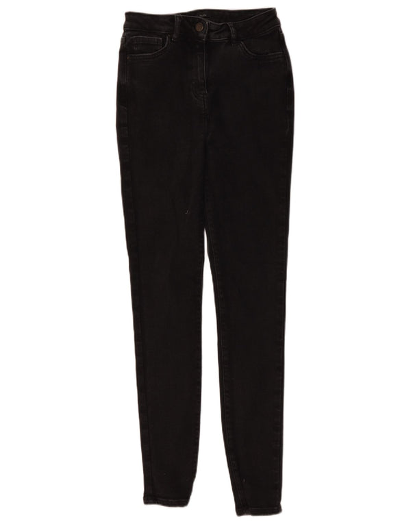 M&Co Γυναικεία Skinny Jeans UK 10 Small W26 L28 Μαύρο βαμβακερό