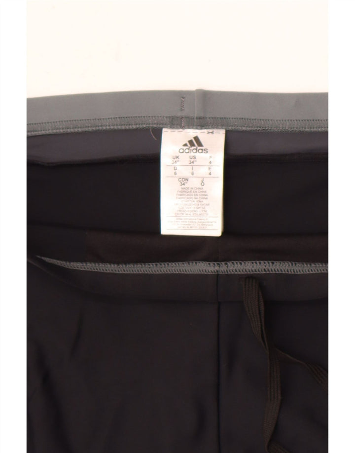 Γυναικείο σορτς κολύμβησης Adidas UK 16 μεγάλο μαύρο πολυαμίδιο