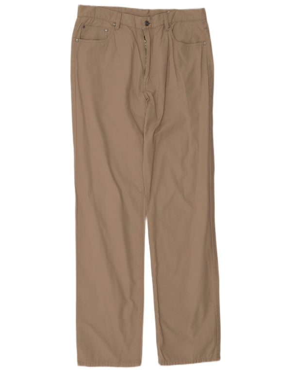 Belfe Ανδρικό ίσιο casual παντελόνι W33 L33 Μπεζ βαμβακερό