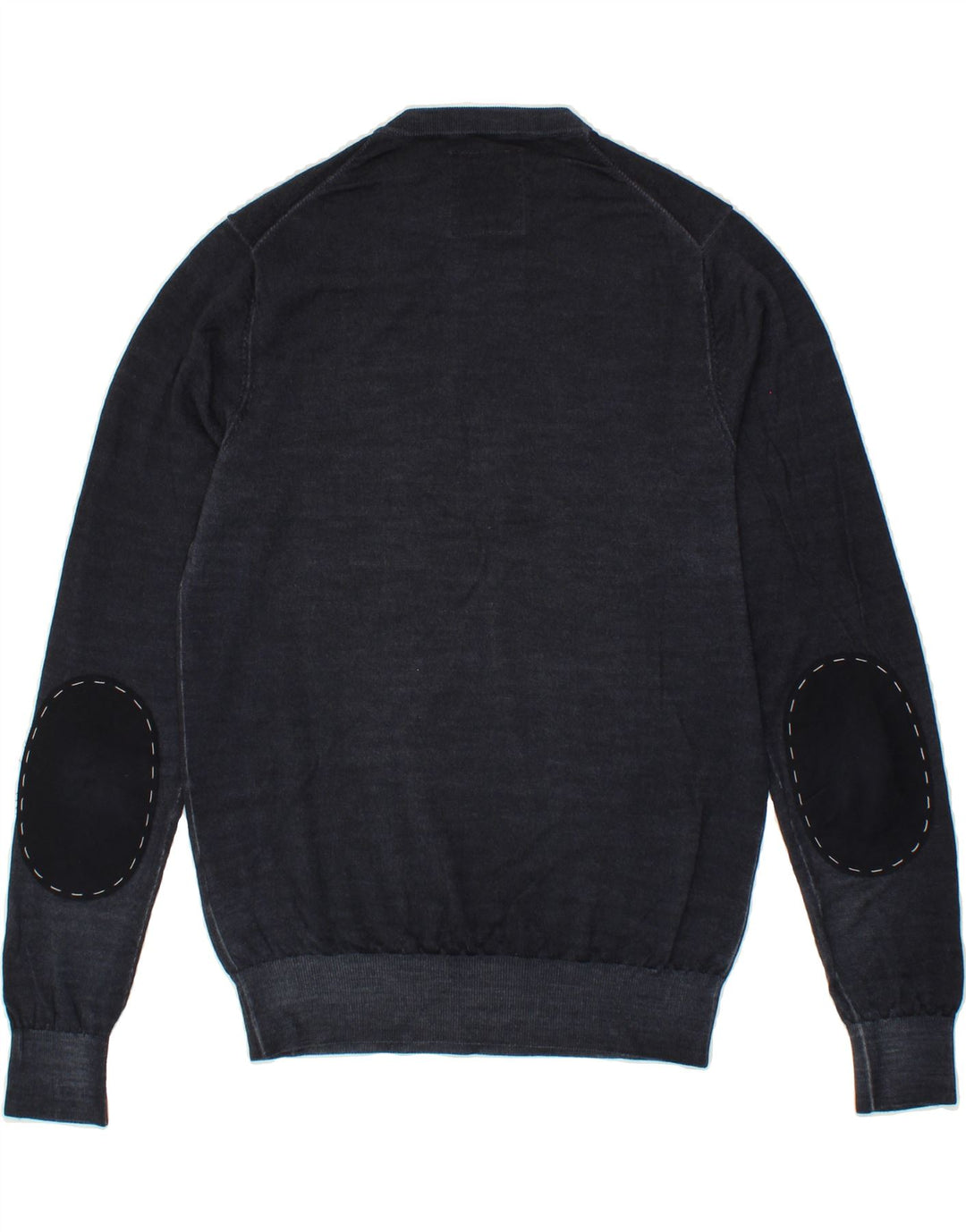 SUN68 Mens Crew Neck Jumper Sweater Medium Navy Blue Wool Vintage Sun68 and Second-Hand Sun68 from Messina Hembry 