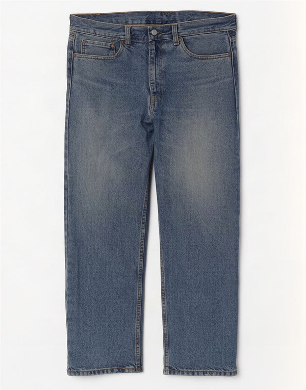 Levi's Mens 505 Straight Jeans W36 L29 Blue Cotton
