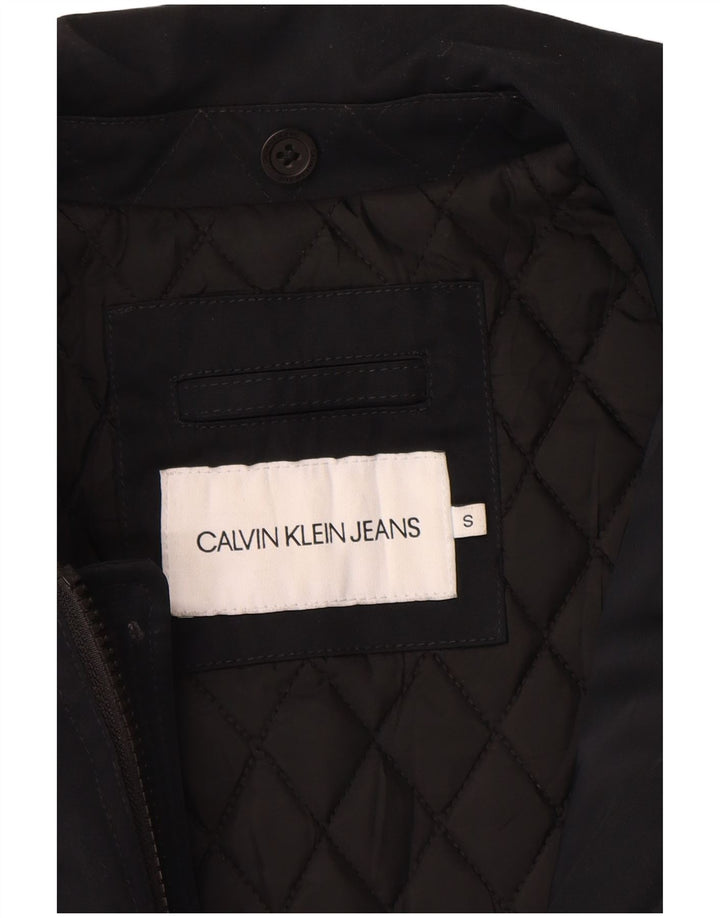 Calvin Klein Jeans Ανδρικό Bomber Jacket UK 36 Small Black Polyester