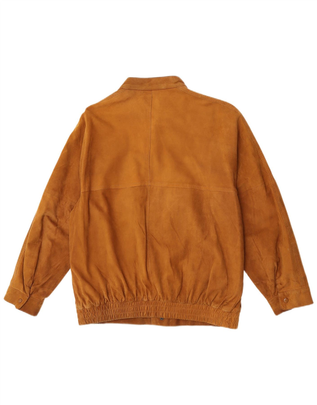 Vintage Ανδρικό Suede Bomber Jacket UK 36 Small Beige