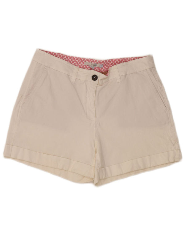 Boden Γυναικείο σορτς Chino UK 12 Medium W30 Λευκό βαμβακερό
