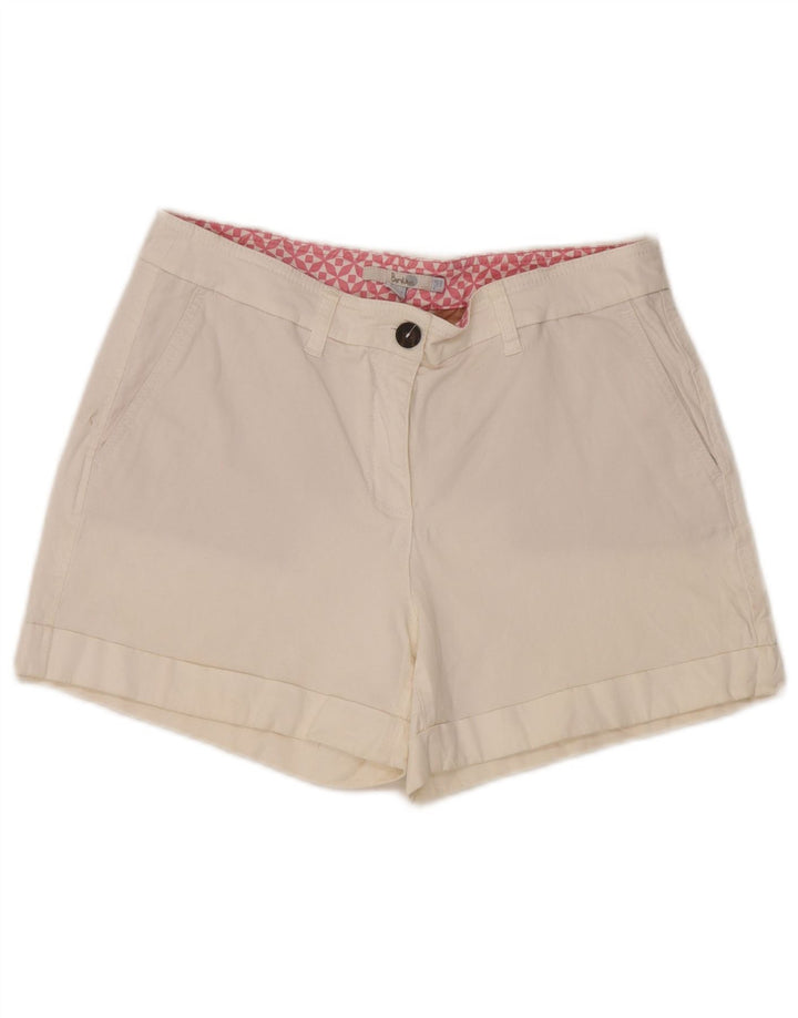 Boden Γυναικείο σορτς Chino UK 12 Medium W30 Λευκό βαμβακερό