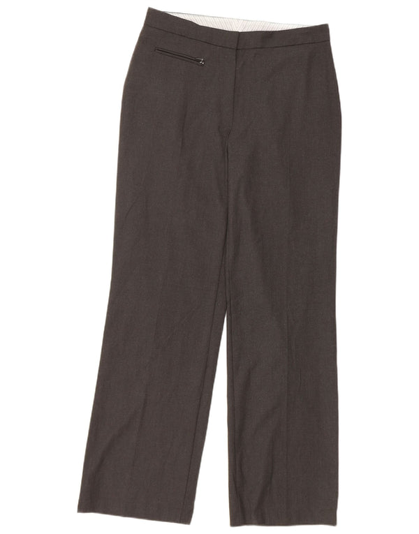 Marks & Spencer Womens Straight Casual Trousers Size 10 W31 L31 Grey