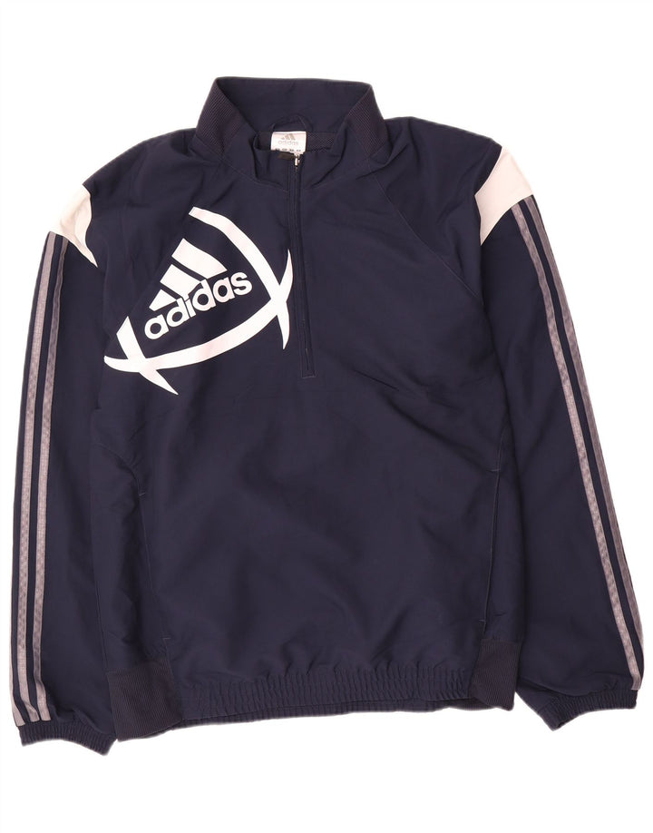Ανδρική φόρμα γυμναστικής γραφική Adidas Top Jacket Medium Navy Blue Colourblock
