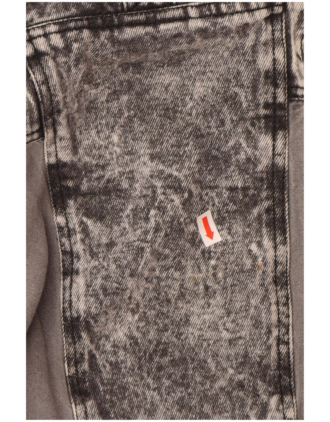 VINTAGE Γυναικείο πουλόβερ Τζιν Μπουφάν UK 20 2XL Γκρι βαμβακερό