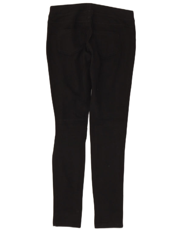 Benetton Girls Skinny Casual Παντελόνι 13-14 ετών 3XL W28 L29 Μαύρο βαμβακερό