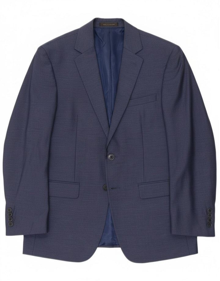 Calvin Klein Ανδρικό σακάκι με 2 κουμπιά UK 38 Medium Navy Blue Polyester