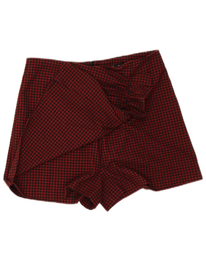 Zara Γυναικείο Casual Σορτς Μεγάλο W30 L3 Κόκκινο Gingham