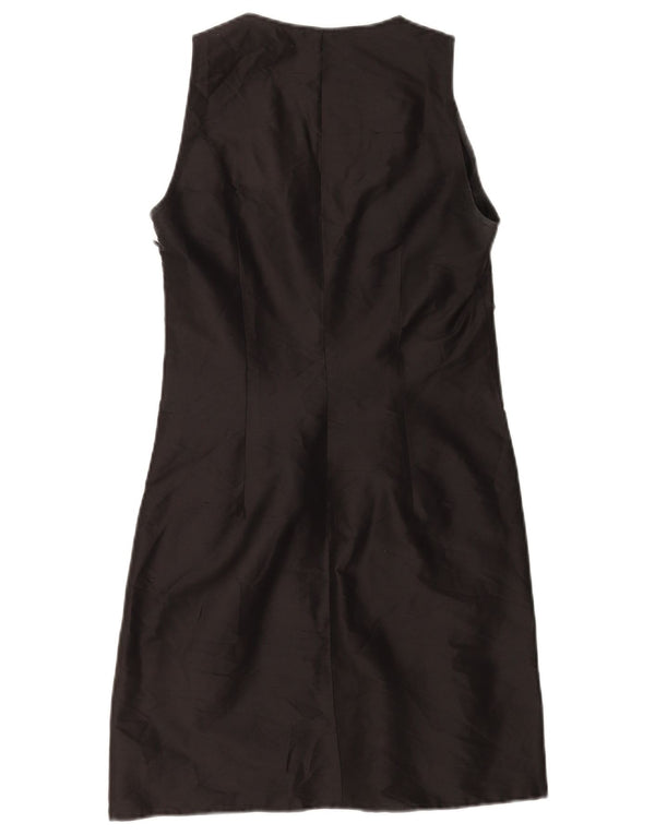 Γυναικείο αμάνικο φόρεμα Marella UK 10 Small Black Silk