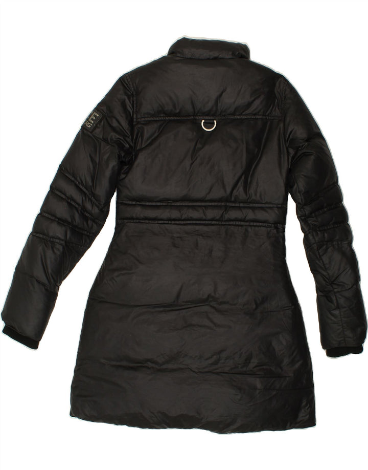 ICEBERG Womens Padded Coat IT 42 Medium Black Polyester Vintage Iceberg and Second-Hand Iceberg from Messina Hembry 