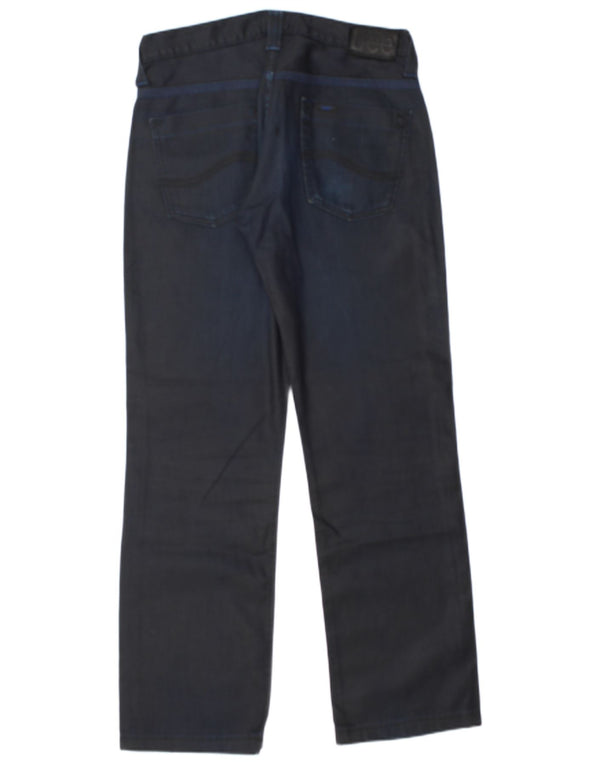 Lee Mens Knox Scoop Straight Casual Παντελόνι W34 L32 Navy Blue Cotton