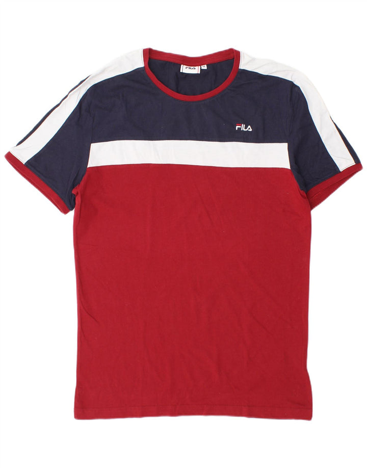 Ανδρικό T-Shirt Fila Top Βαμβακερό μεσαίο κόκκινο χρώμα