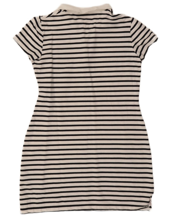 Tommy Hilfiger Γυναικείο φόρεμα πόλο UK 18 XL Λευκό βαμβακερό ριγέ